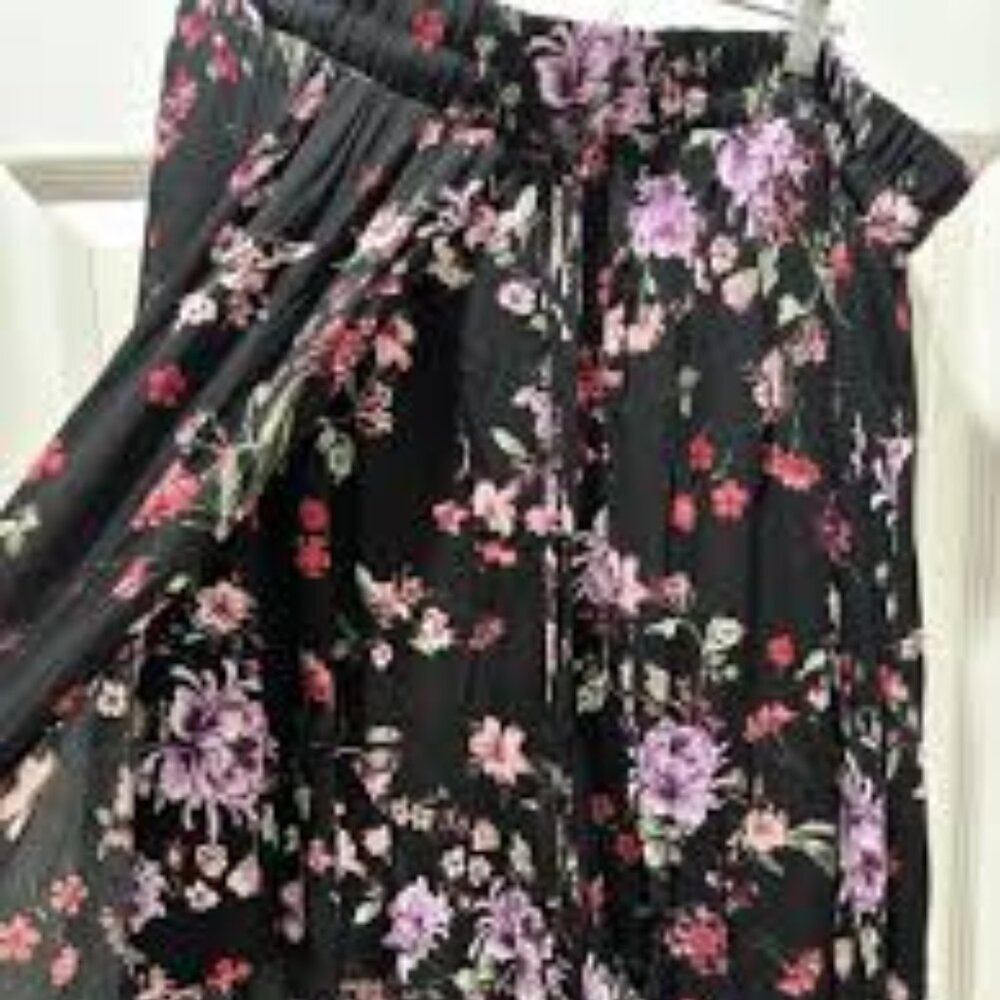 Torrid Walk-thru Floral Shorts / Maxi Skirt